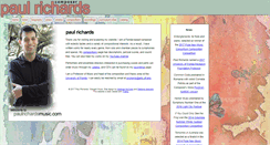 Desktop Screenshot of paulrichardsmusic.com
